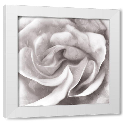 Cloud Flower White Modern Wood Framed Art Print by Villa, Mlli