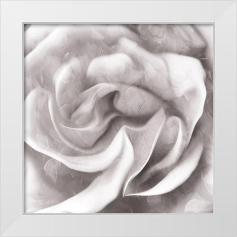 Cloud Flower White Modern Wood Framed Art Print by Villa, Mlli