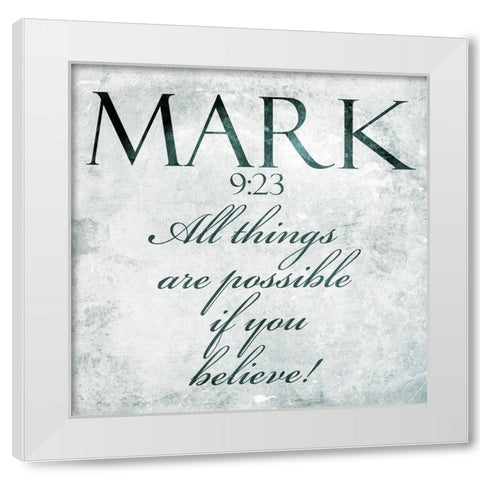 Bold Possible White Modern Wood Framed Art Print by Villa, Mlli