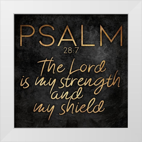 Gold Bold Lord White Modern Wood Framed Art Print by Villa, Mlli