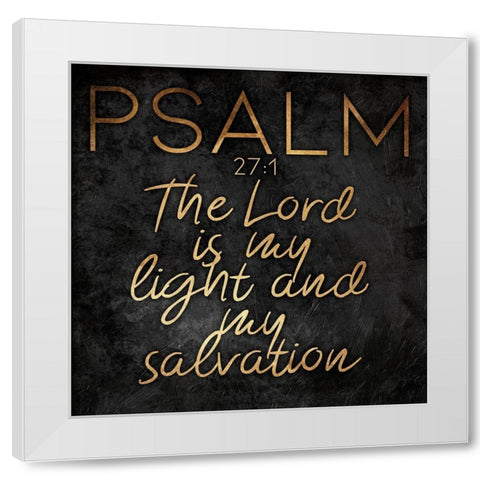 Gold Bold Salvation White Modern Wood Framed Art Print by Villa, Mlli