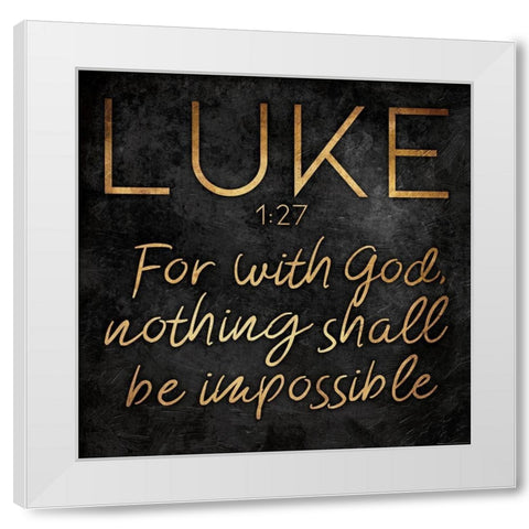 Gold Bold Impossible White Modern Wood Framed Art Print by Villa, Mlli