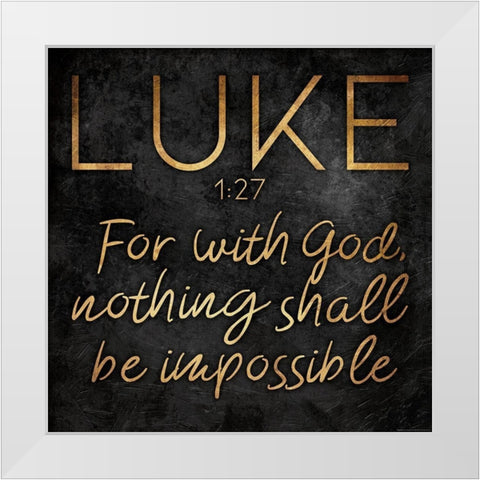 Gold Bold Impossible White Modern Wood Framed Art Print by Villa, Mlli