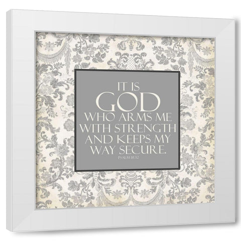 Way Secure White Modern Wood Framed Art Print by Villa, Mlli