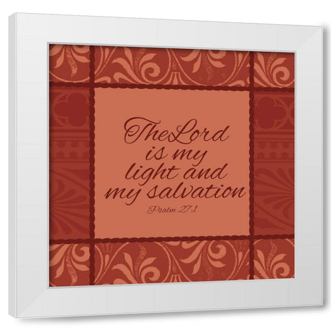 Burnt Salvation White Modern Wood Framed Art Print by Villa, Mlli