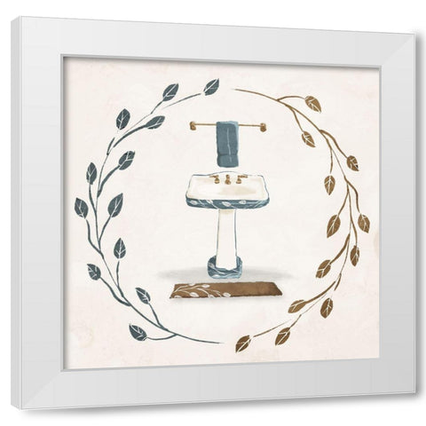 Organic Sink White Modern Wood Framed Art Print by Villa, Mlli