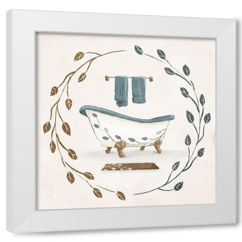 Organic Bath White Modern Wood Framed Art Print by Villa, Mlli