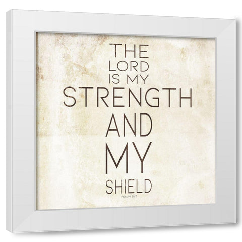 Strength White Modern Wood Framed Art Print by Villa, Mlli