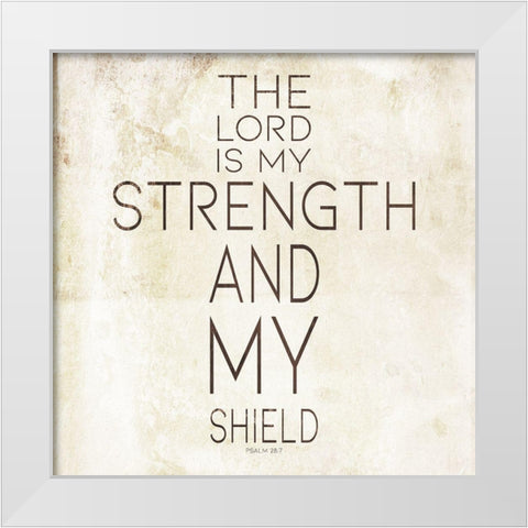 Strength White Modern Wood Framed Art Print by Villa, Mlli