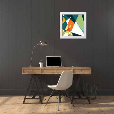 Geo Fun White Modern Wood Framed Art Print by Villa, Mlli