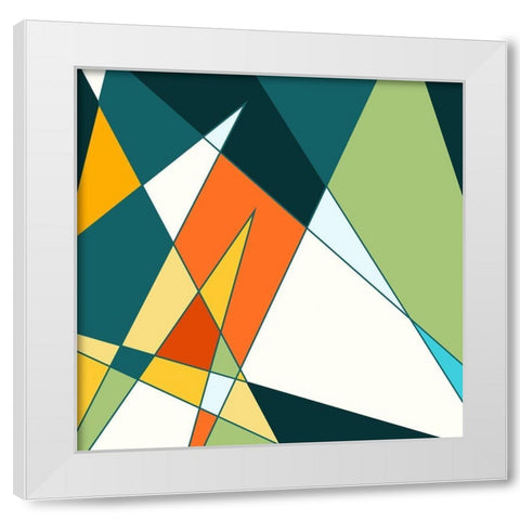 Geo Fun White Modern Wood Framed Art Print by Villa, Mlli