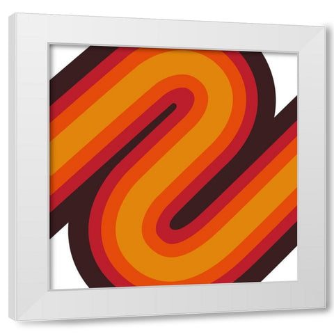 S Road White Modern Wood Framed Art Print by Villa, Mlli