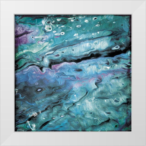 Unclear Waters White Modern Wood Framed Art Print by Villa, Mlli