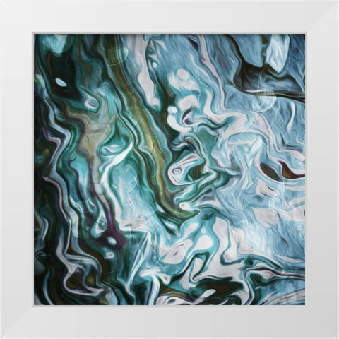 Body Flow White Modern Wood Framed Art Print by Villa, Mlli