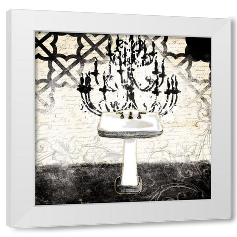 Black Cream Sink White Modern Wood Framed Art Print by Villa, Mlli