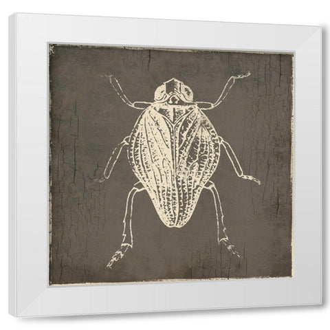 Bug Life One White Modern Wood Framed Art Print by Villa, Mlli