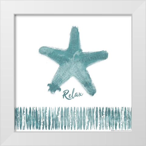 Relax Star White Modern Wood Framed Art Print by Villa, Mlli
