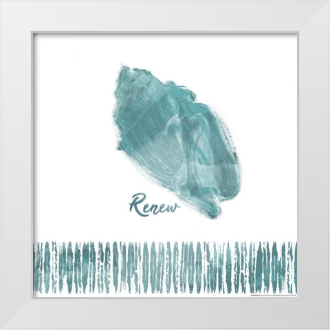 Renew Shell White Modern Wood Framed Art Print by Villa, Mlli