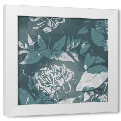 Silver Flower Close Ups White Modern Wood Framed Art Print by Villa, Mlli