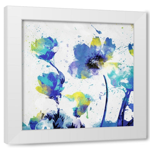 Flowers are Watered White Modern Wood Framed Art Print by Villa, Mlli