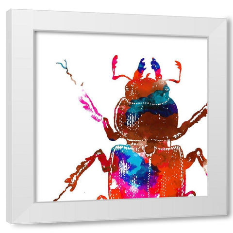 Water Bugs Two White Modern Wood Framed Art Print by Villa, Mlli