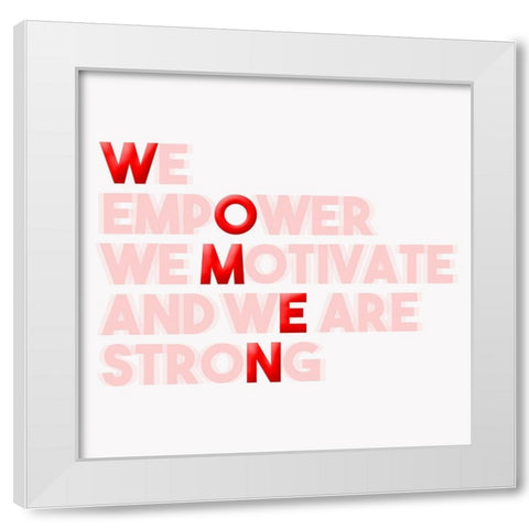 Women White Modern Wood Framed Art Print by Villa, Mlli