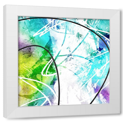 Calm Chaos White Modern Wood Framed Art Print by Villa, Mlli