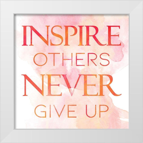 Inspire White Modern Wood Framed Art Print by Villa, Mlli