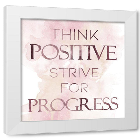 Positive Blush White Modern Wood Framed Art Print by Villa, Mlli