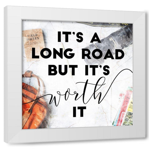 Worth White Modern Wood Framed Art Print by Villa, Mlli