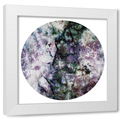 Light Smog Abstract Circle White Modern Wood Framed Art Print by Villa, Mlli