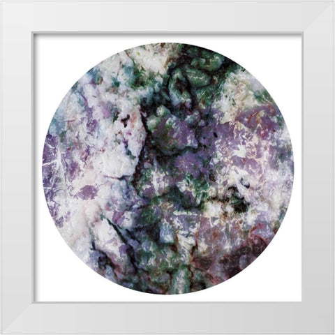 Light Smog Abstract Circle White Modern Wood Framed Art Print by Villa, Mlli