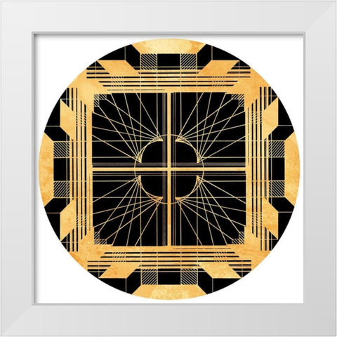 Lost Architecture Circle White Modern Wood Framed Art Print by Villa, Milli