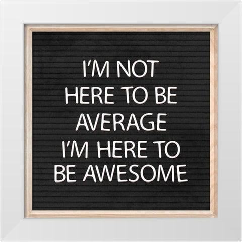 Average White Modern Wood Framed Art Print by Villa, Mlli