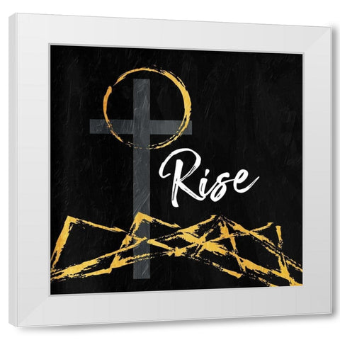 Rise White Modern Wood Framed Art Print by Villa, Mlli