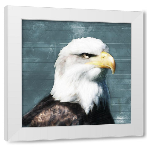 Eagle Eye White Modern Wood Framed Art Print by Villa, Mlli
