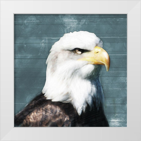 Eagle Eye White Modern Wood Framed Art Print by Villa, Mlli