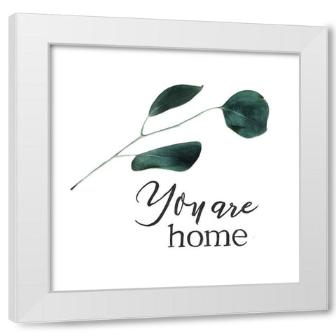 Flower Home White Modern Wood Framed Art Print by Villa, Mlli