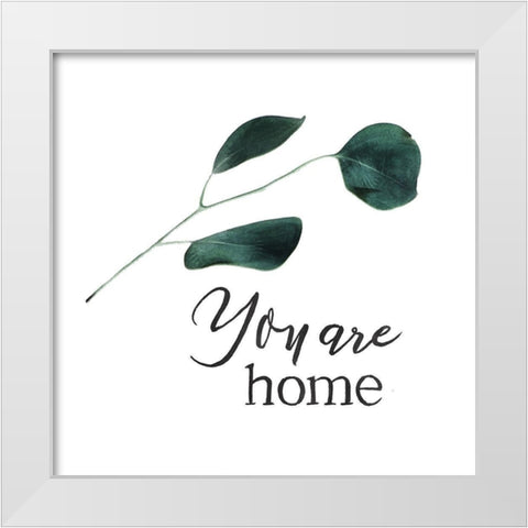 Flower Home White Modern Wood Framed Art Print by Villa, Mlli