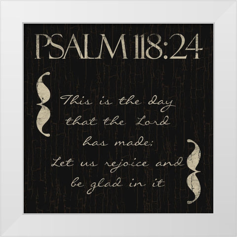 Psalm This White Modern Wood Framed Art Print by Villa, Mlli