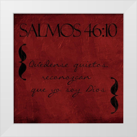 Salmos Quedense White Modern Wood Framed Art Print by Villa, Mlli