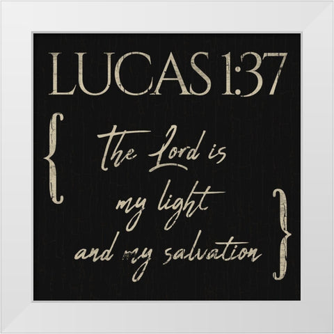 Lucas The Lord White Modern Wood Framed Art Print by Villa, Mlli