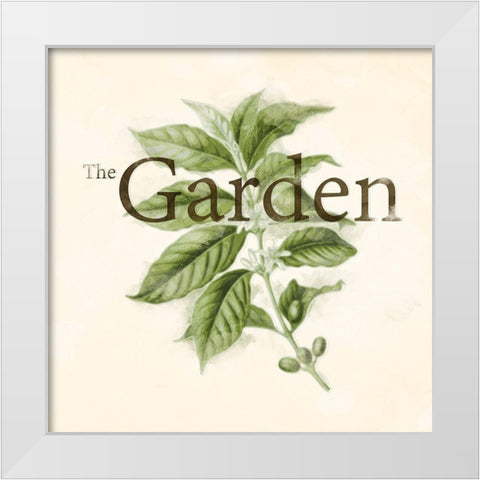The Garden Flower White Modern Wood Framed Art Print by Villa, Mlli