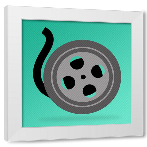 Reel White Modern Wood Framed Art Print by Villa, Mlli