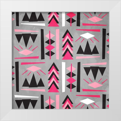 Stay In Your Lane White Modern Wood Framed Art Print by Villa, Mlli