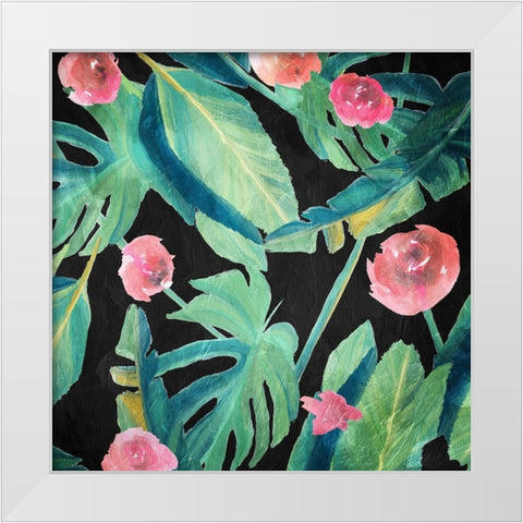 Tropical Thunder White Modern Wood Framed Art Print by Villa, Mlli