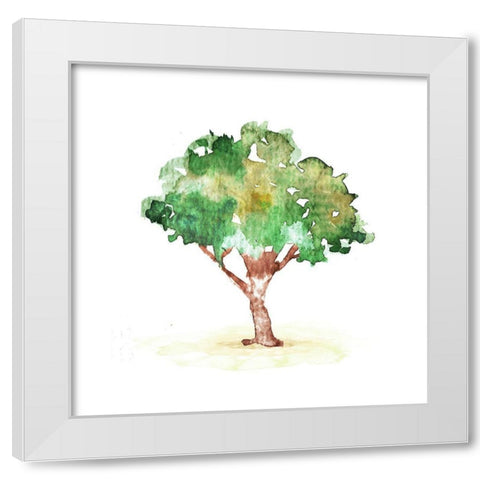 Water The Tree White Modern Wood Framed Art Print by Villa, Mlli