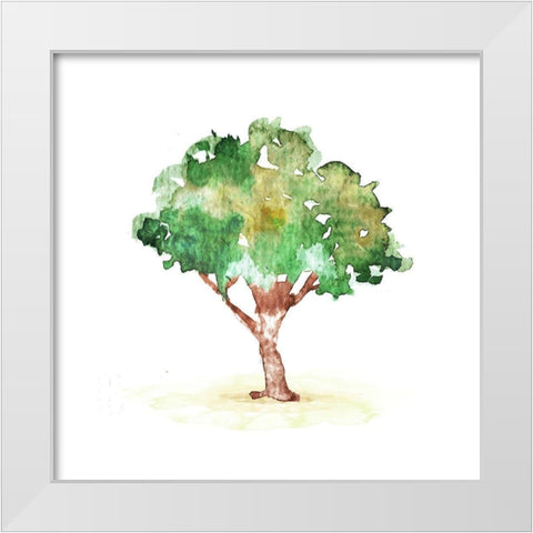 Water The Tree White Modern Wood Framed Art Print by Villa, Mlli