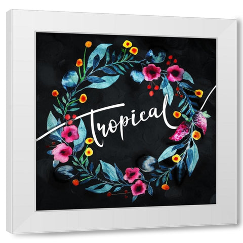 Tropical Reef White Modern Wood Framed Art Print by Villa, Mlli