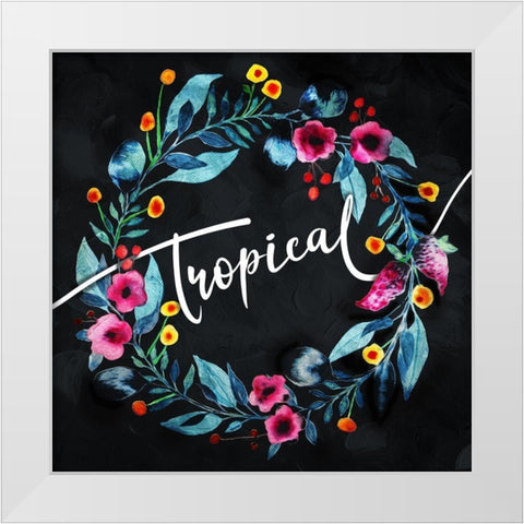 Tropical Reef White Modern Wood Framed Art Print by Villa, Mlli